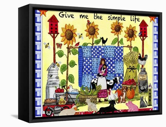 Give me the Simple Life Lang-Cheryl Bartley-Framed Premier Image Canvas