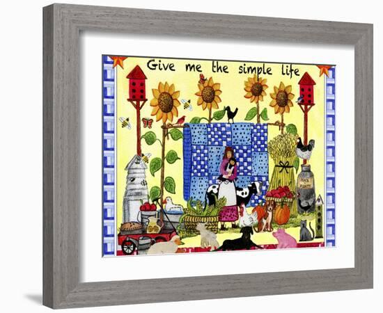 Give me the Simple Life Lang-Cheryl Bartley-Framed Giclee Print