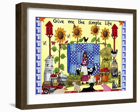 Give me the Simple Life Lang-Cheryl Bartley-Framed Giclee Print