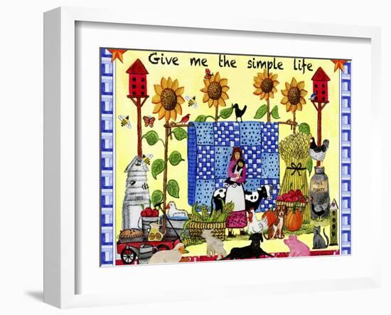 Give me the Simple Life Lang-Cheryl Bartley-Framed Giclee Print