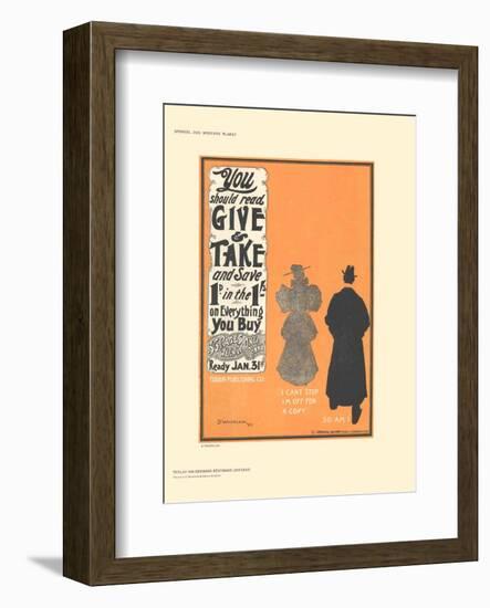 Give & Take-D^ Whitelaw-Framed Collectable Print