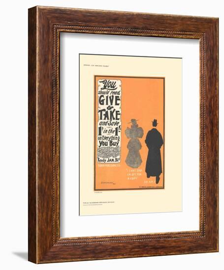 Give & Take-D^ Whitelaw-Framed Collectable Print