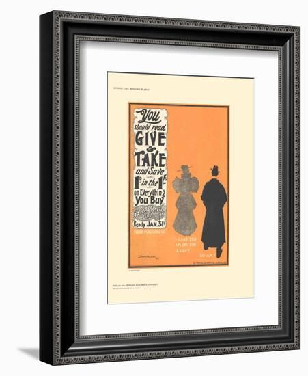 Give & Take-D^ Whitelaw-Framed Collectable Print