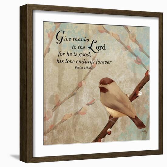 Give Thanks-Elizabeth Medley-Framed Premium Giclee Print