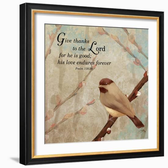 Give Thanks-Elizabeth Medley-Framed Premium Giclee Print