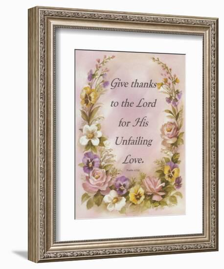 Give Thanks-unknown unknown-Framed Art Print