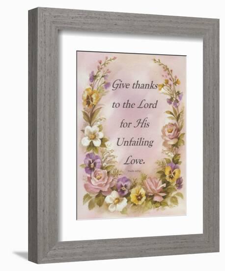 Give Thanks-unknown unknown-Framed Art Print