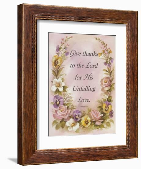 Give Thanks-unknown unknown-Framed Art Print