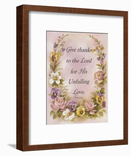 Give Thanks-unknown unknown-Framed Art Print