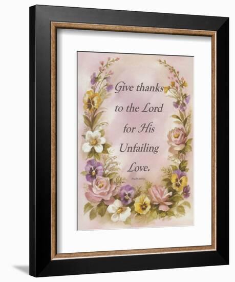 Give Thanks-unknown unknown-Framed Art Print