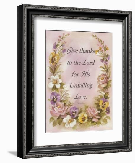 Give Thanks-unknown unknown-Framed Art Print