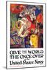 Give the World the Once Over in the United States Navy , c.1919-James Henry Daugherty-Mounted Art Print