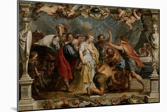 Given Back Briselda to Aquilles by Nestor, 1630-1635-Peter Paul Rubens-Mounted Giclee Print