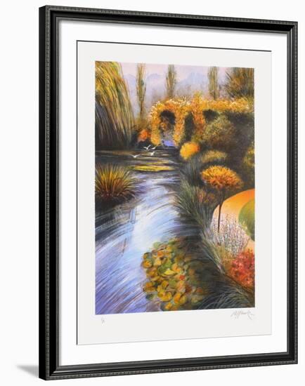 Giverny, bord de rivière-Rolf Rafflewski-Framed Limited Edition