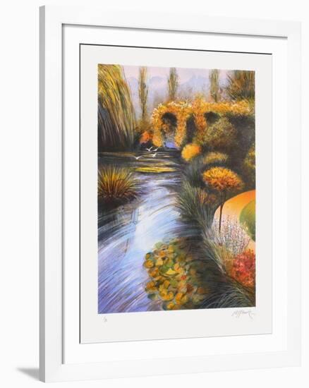 Giverny, bord de rivière-Rolf Rafflewski-Framed Limited Edition