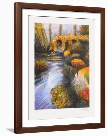 Giverny, bord de rivière-Rolf Rafflewski-Framed Limited Edition