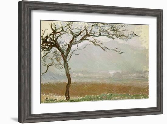 Giverny Countryside-Claude Monet-Framed Giclee Print