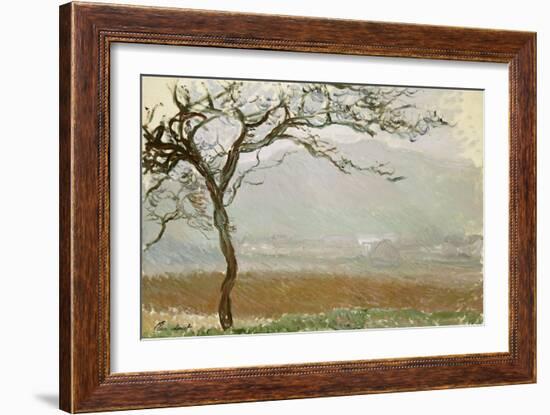 Giverny Countryside-Claude Monet-Framed Giclee Print