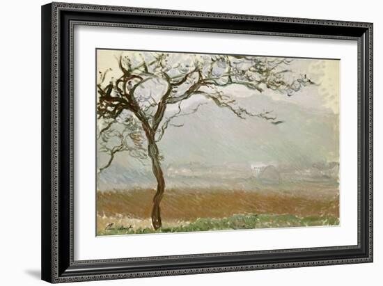 Giverny Countryside-Claude Monet-Framed Giclee Print