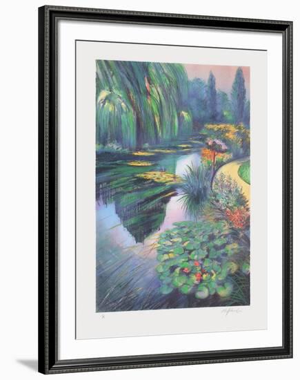 Giverny, les nymphéas sur la rivière-Rolf Rafflewski-Framed Limited Edition