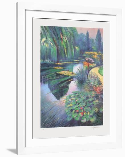 Giverny, les nymphéas sur la rivière-Rolf Rafflewski-Framed Limited Edition