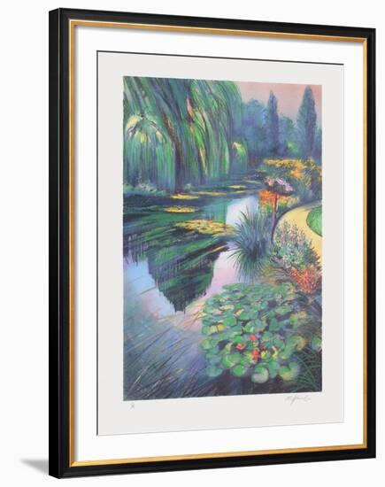 Giverny, les nymphéas sur la rivière-Rolf Rafflewski-Framed Limited Edition