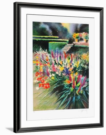 Giverny, parterre de fleurs-Rolf Rafflewski-Framed Limited Edition