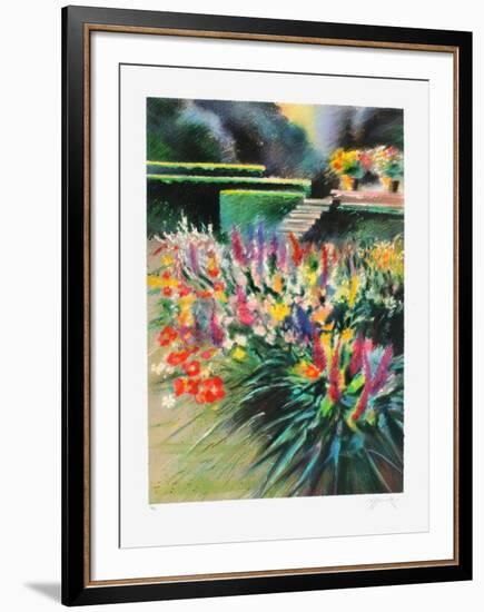 Giverny, parterre de fleurs-Rolf Rafflewski-Framed Limited Edition