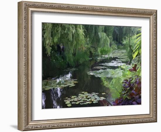 Giverny Pond-Sarah Butcher-Framed Art Print