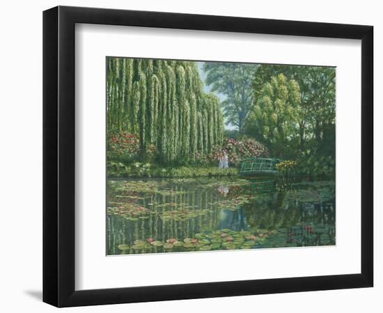 Giverny Reflections-Richard Harpum-Framed Art Print