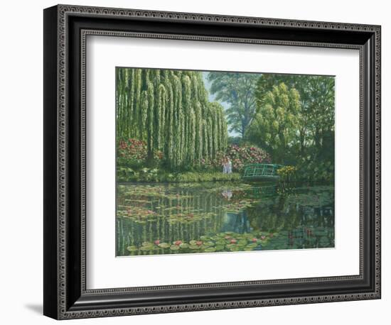 Giverny Reflections-Richard Harpum-Framed Art Print