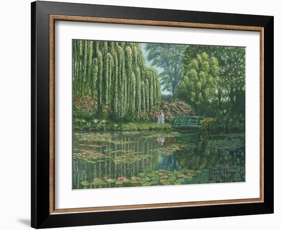 Giverny Reflections-Richard Harpum-Framed Art Print