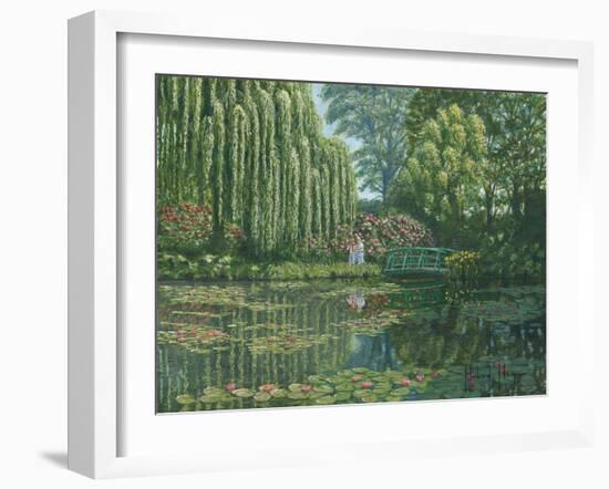 Giverny Reflections-Richard Harpum-Framed Art Print