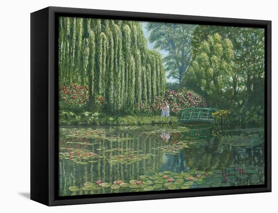 Giverny Reflections-Richard Harpum-Framed Stretched Canvas