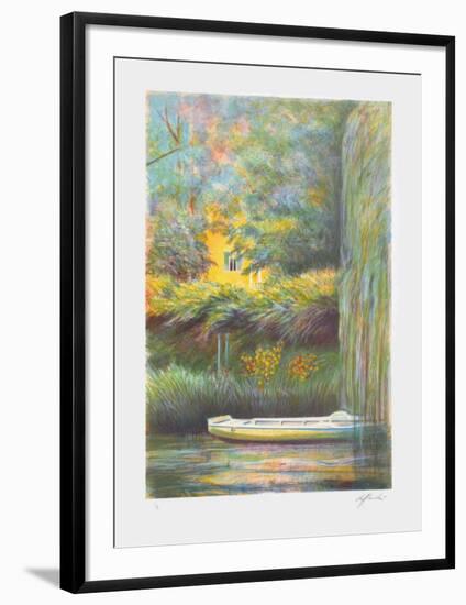 Giverny, une barque sur l'eau-Rolf Rafflewski-Framed Limited Edition