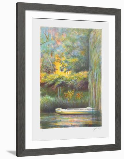 Giverny, une barque sur l'eau-Rolf Rafflewski-Framed Limited Edition