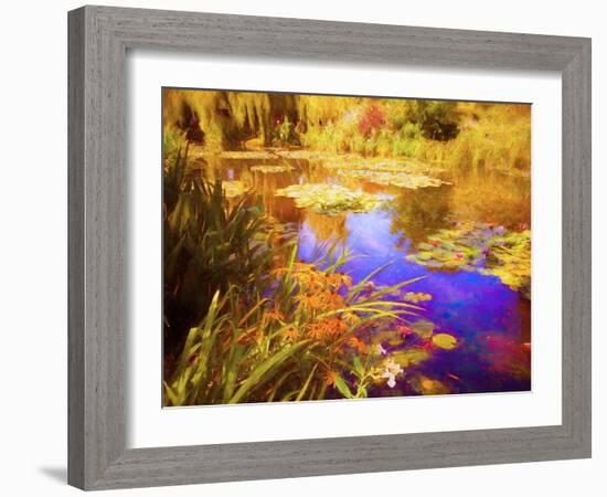 Giverny Waterlilies, 2019,-Helen White-Framed Giclee Print