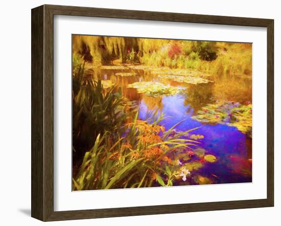 Giverny Waterlilies, 2019,-Helen White-Framed Giclee Print