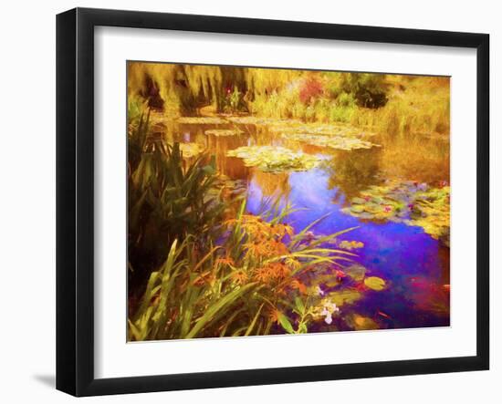 Giverny Waterlilies, 2019,-Helen White-Framed Giclee Print