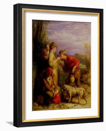 Giving a Bite-William Mulready-Framed Giclee Print