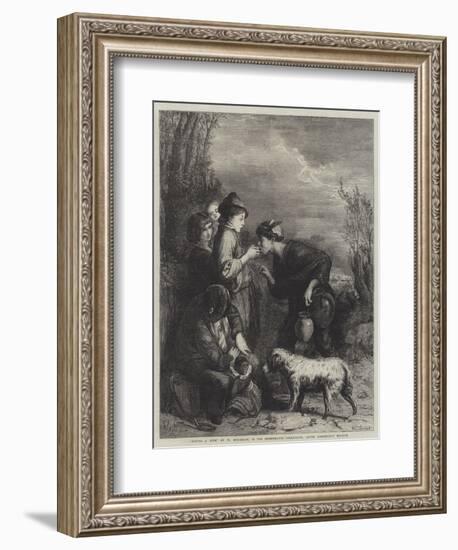 Giving a Bite-William Mulready-Framed Giclee Print