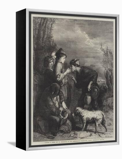 Giving a Bite-William Mulready-Framed Premier Image Canvas