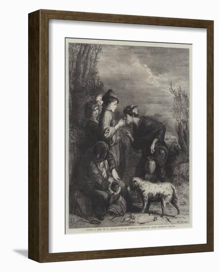 Giving a Bite-William Mulready-Framed Giclee Print