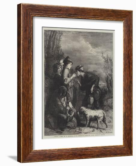 Giving a Bite-William Mulready-Framed Giclee Print