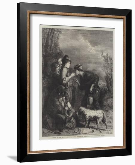 Giving a Bite-William Mulready-Framed Giclee Print