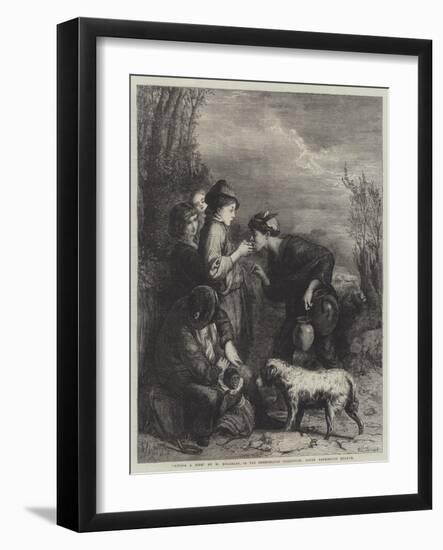 Giving a Bite-William Mulready-Framed Giclee Print