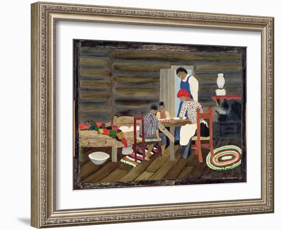 Giving Thanks, C.1942 (Oil on Panel)-Horace Pippin-Framed Giclee Print