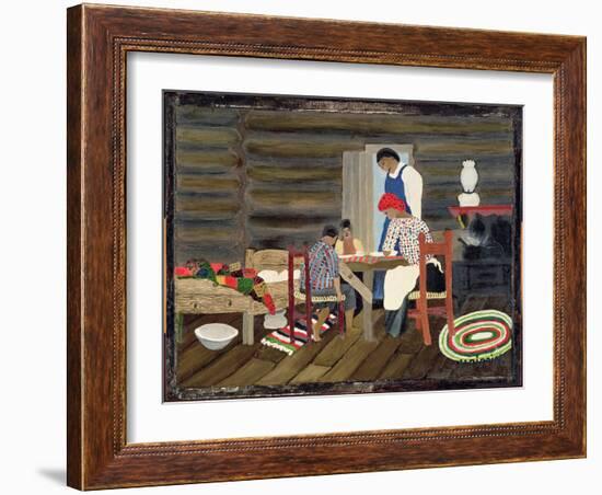 Giving Thanks, C.1942 (Oil on Panel)-Horace Pippin-Framed Giclee Print