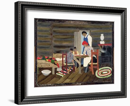 Giving Thanks, C.1942 (Oil on Panel)-Horace Pippin-Framed Giclee Print