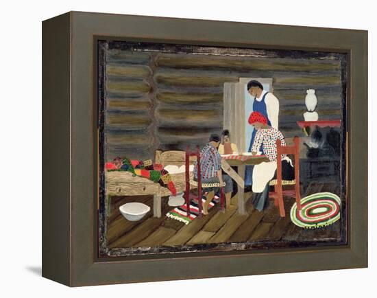 Giving Thanks, C.1942 (Oil on Panel)-Horace Pippin-Framed Premier Image Canvas